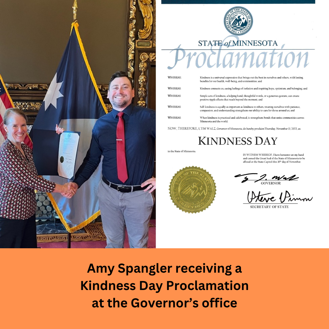 Amy receiving a Proclamation